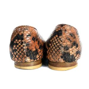 PELLICO デミルクスビームス別注 ANDREA 10 フラットシューズ パイソン柄 ポインテッドトゥ