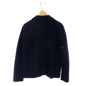 Aquascutum ウール テーラードジャケット 総裏地 2B 10 ネイビー