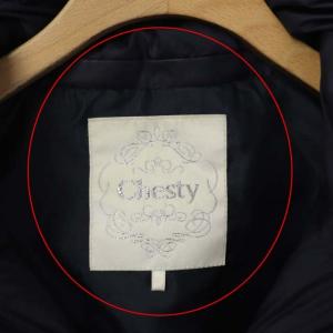 Chesty ビジュー付き2WAYダウンジャケット 1 ネイビー
