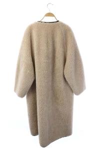 CASA FLINE ボアロングコート ロング F ベージュ