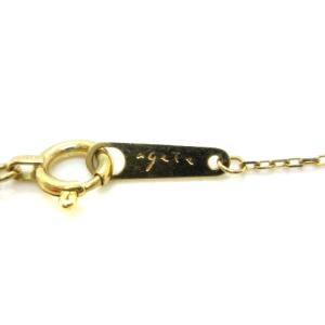 agete ネックレス ダイヤモンド0.05ct K18YG