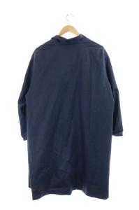 Drawer シルク混チェスターコート スプリングコート 38 ネイビー