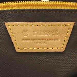 russet パンチングデザイントートバッグ モノグラム レザー グレー ベージュ