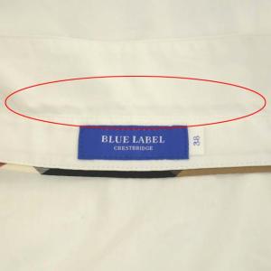 BLUE LABEL CRESTBRIDGE 長袖シャツ コットン 38 ホワイト