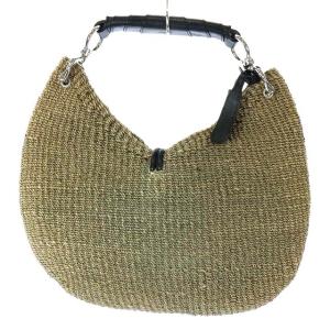 TOFF&LOADSTONE かごバッグ フリンジ シルバー金具 ブラウン ブラック