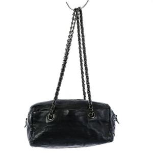 PRADA BR4768 チェーンショルダーバッグ レザー 黒