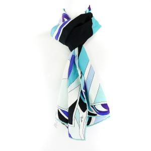 Emilio Pucci シルクプッチ柄スカーフ マルチカラー