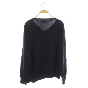 ENFOLD ニット アシンメトリー オーバーサイズ 38 ネイビー