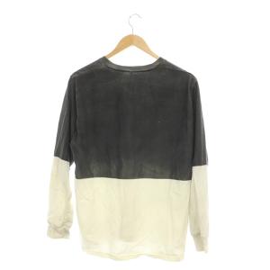 ATTACHMENT 21AW ウルティマシルキー天竺スプレーダイクルーネックL/S ロンT カットソー 長袖 バイカラー