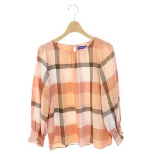 19SS チェックプルオーバーシャツ 38 サーモンピンク