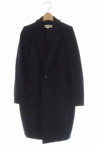 ウールチェスターコート ロング ネイビー