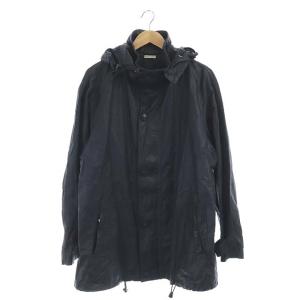 リネンコーティングキャンバスマウンテンパーカー ブラック