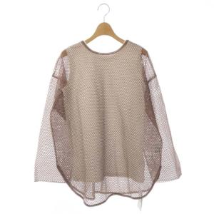 21SS TANK WITH OVER MESH TOP トップス メッシュ タンクトップ 
