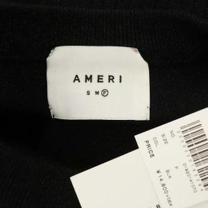 Ameri VINTAGE 19AW SEA ANEMONE KNIT TOP F ブラック