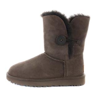 UGG australia BAILEY BUTTON 2 ムートンブーツ フラット ボア ブラウン