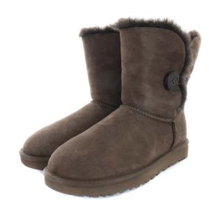 UGG australia BAILEY BUTTON 2 ムートンブーツ フラット ボア ブラウン