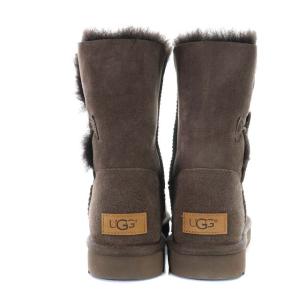 UGG australia BAILEY BUTTON 2 ムートンブーツ フラット ボア ブラウン