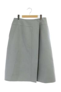 ウールケヌキラップスカート 40 グレー