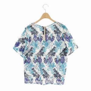 Grace Class 20SS Mexican レーストップスブラウス 36 水色