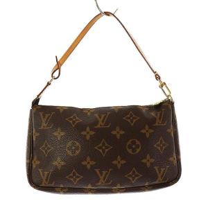 LOUIS VUITTON M51980 モノグラム ポシェットアクセソワール ワンショルダーバッグ ブラウン 