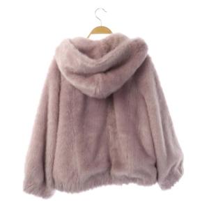 Grace Class フェイクファージップアップジャケット 36 ピンク