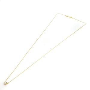 agete ネックレス K18YG ダイヤモンド 0.2ct 1P