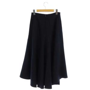 Deuxieme Classe FLARED スカート フレア ギャザー 36 ダークネイビー