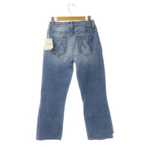 MOTHER INSIDER CROP STEP FRAY カットオフデニムパンツ ブルー