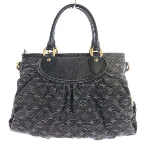 LOUIS VUITTON M95351 モノグラムデニム ネオカビィMM ハンドバッグ 2WAY グレー
