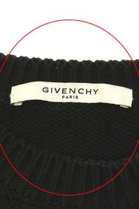GIVENCHY クルーネック ロゴニット ダメージ加工 セーター XS