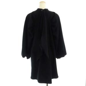 ENFOLD 21AW バックリボンチュニックブラウス 38 ブラック