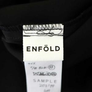 ENFOLD 21AW バックリボンチュニックブラウス 38 ブラック