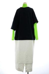 ENFOLD 22SS バックウォーム レイヤードDRESS ワンピース 38
