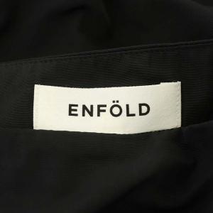 ENFOLD アシンメトリーデザインスカート ロング 変形 36 ブラック