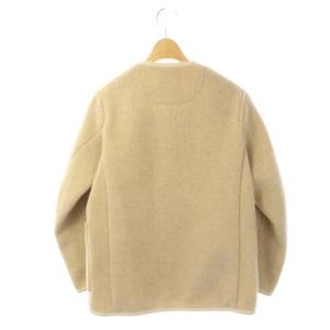 DANTON ウールモッサノーカラージャケット 34 ベージュ