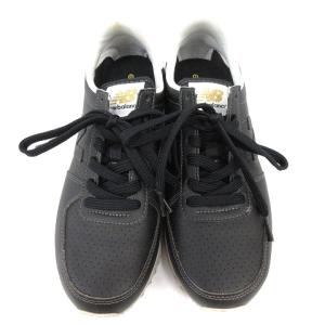 New Balance U220CA2 スニーカー レザー 24cm ブラック