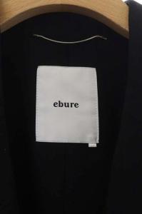 ebure ロングジレ ベスト ウール 38 ブラック
