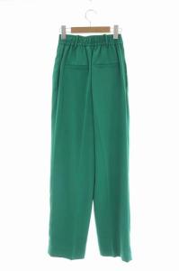 ELENDEEK 21AW ストレートワイドパンツ タック グリーン