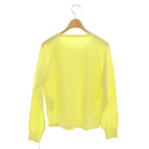 GRACE CONTINENTAL 20SS レースハイゲージニットトップス セーター 長袖 36 イエロー