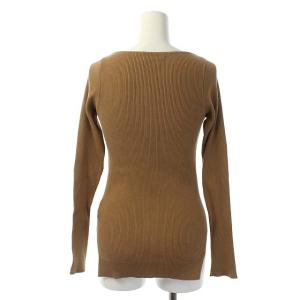 AURALEE ロンハーマン別注 ギザボートネック リブニット カットソー ブラウン