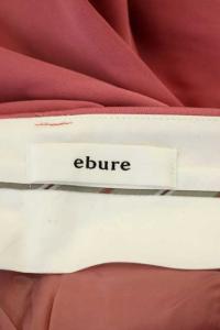 ebure サテン ワイドパンツ テーパード タック センタープレス ジッパーフライ 36 ピンク