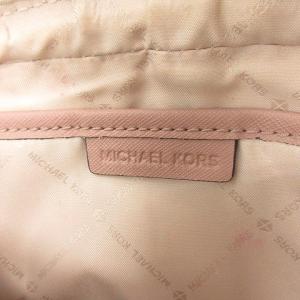 MICHAEL KORS ショルダーバッグ レザー ロゴ スクエア チェーン ピンク