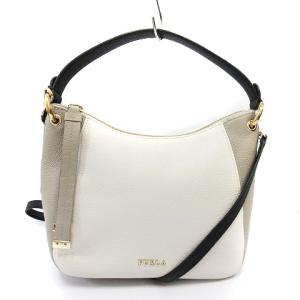 2WAY レザーショルダーバッグ ホワイト