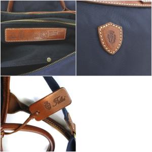 Felisi 1724ビジネスバッグ ブリーフケース 2way ナイロン レザー ネイビー 