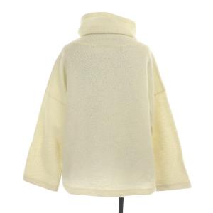 nest Robe ウールパイルオフタートルプルオーバー ニット セーター 長袖 アイボリー