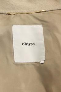ebure スーパー120sダブルビーバーコート 総裏地 ベルト 38 ベージュ