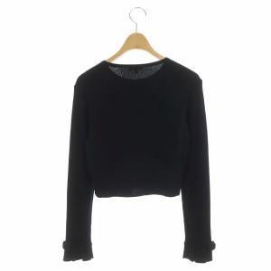 TOCCA ARAPLUIE  リブニットカーディガン M ブラック