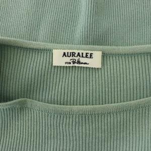 AURALEE for Ron Herman リブニット カットソー ボートネック ブルー