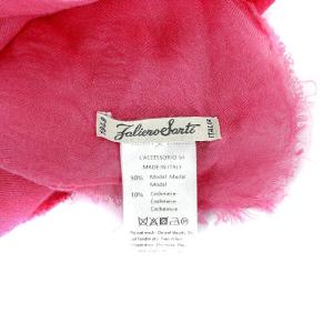 Faliero Sarti ストール 大判 モダール カシミヤ混 ピンク
