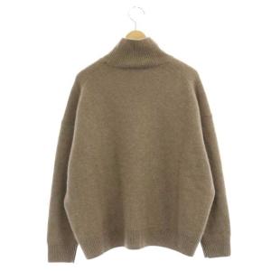 AURALEE BABY CASHMERE KNIT TURTLE NECK P/O カシミヤタートルニット 茶